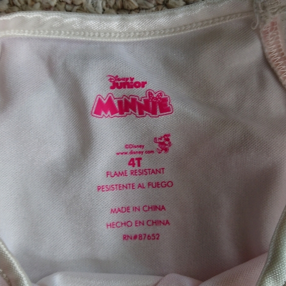 Disney Minnie Mouse Toddler Girls Nightgown Sizes 4T - Picture 7 of 14